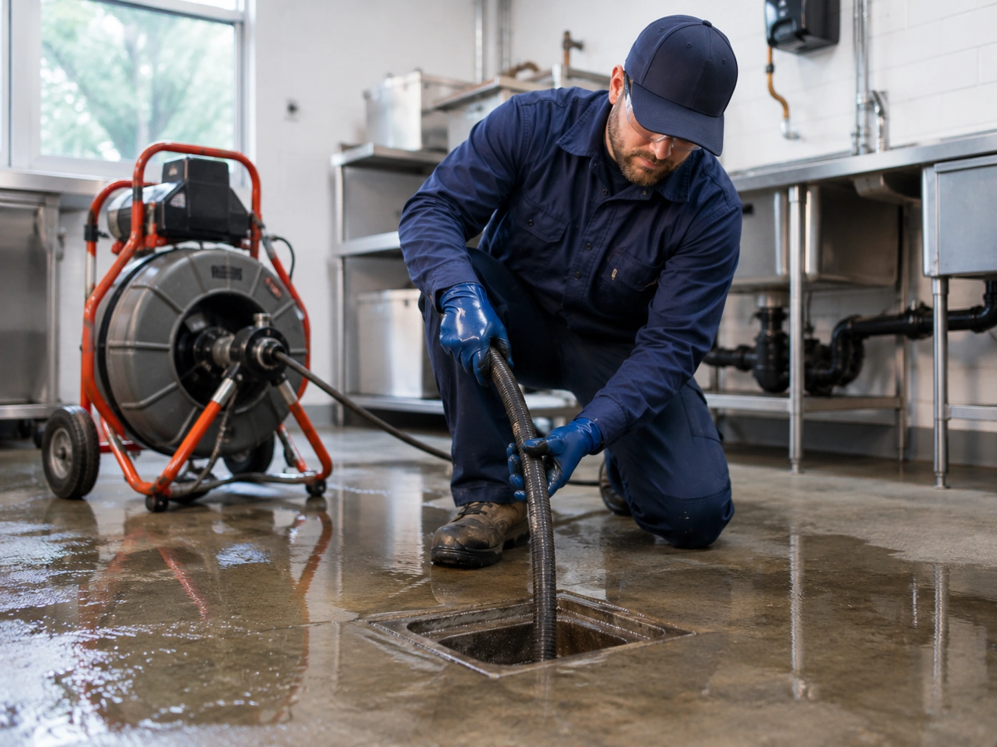 Branch drain cleaning and drain snaking in Moreno Valley