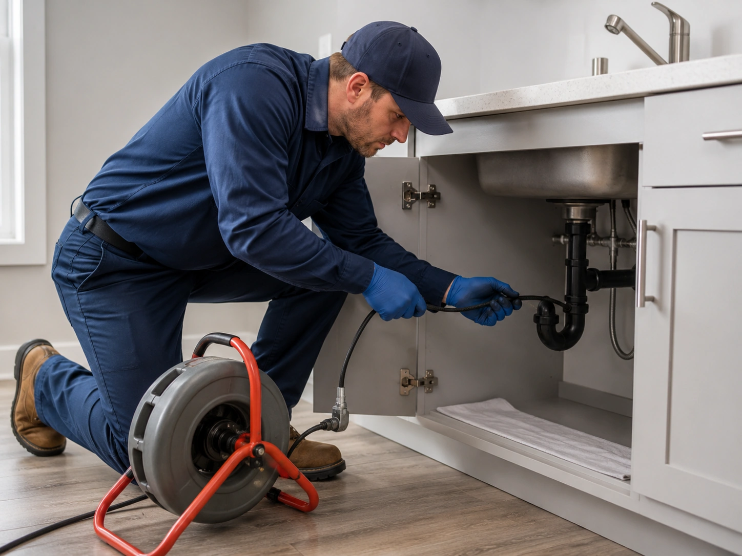 Drain cabling and drain snaking service in Moreno Valley