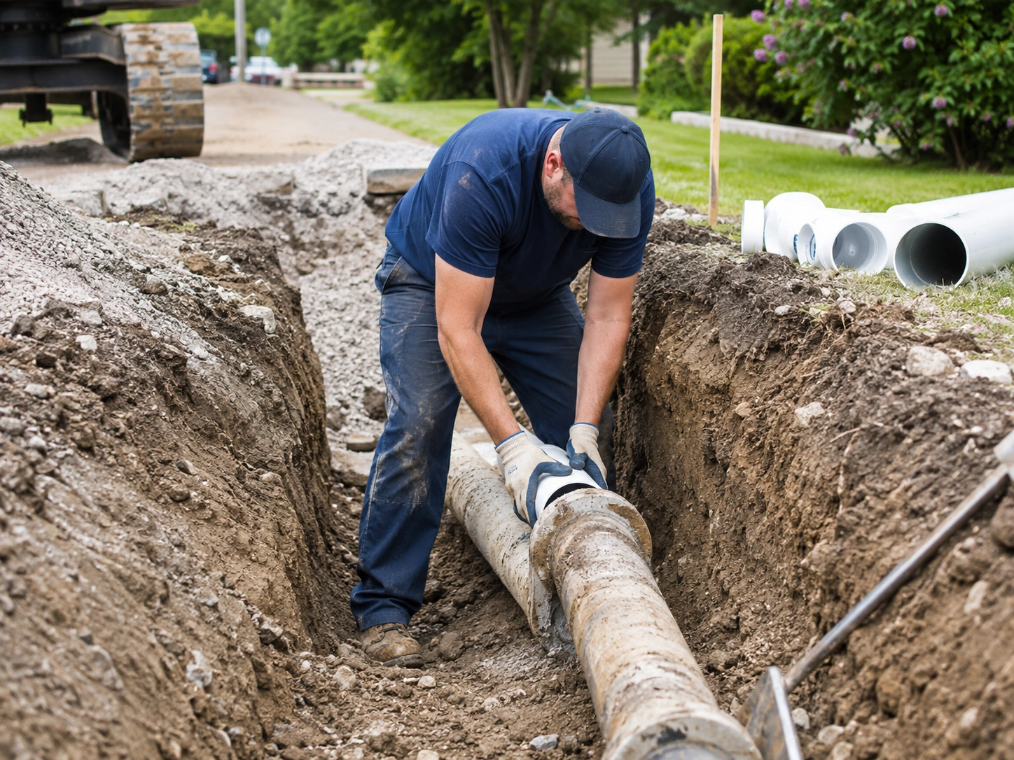 Sewer replacement and repair service